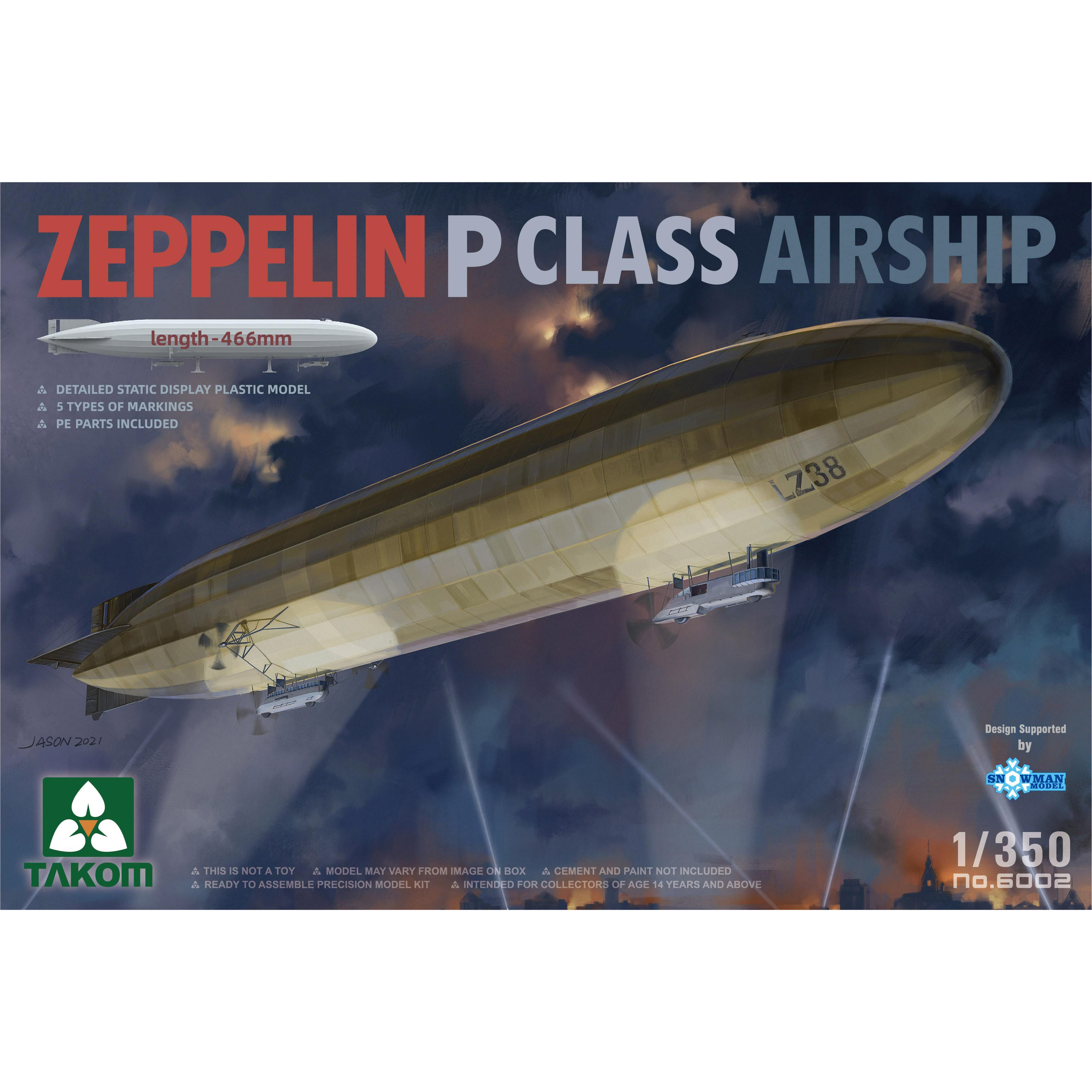 6002 Takom 1/350 Дирижабль Zeppelin P Class