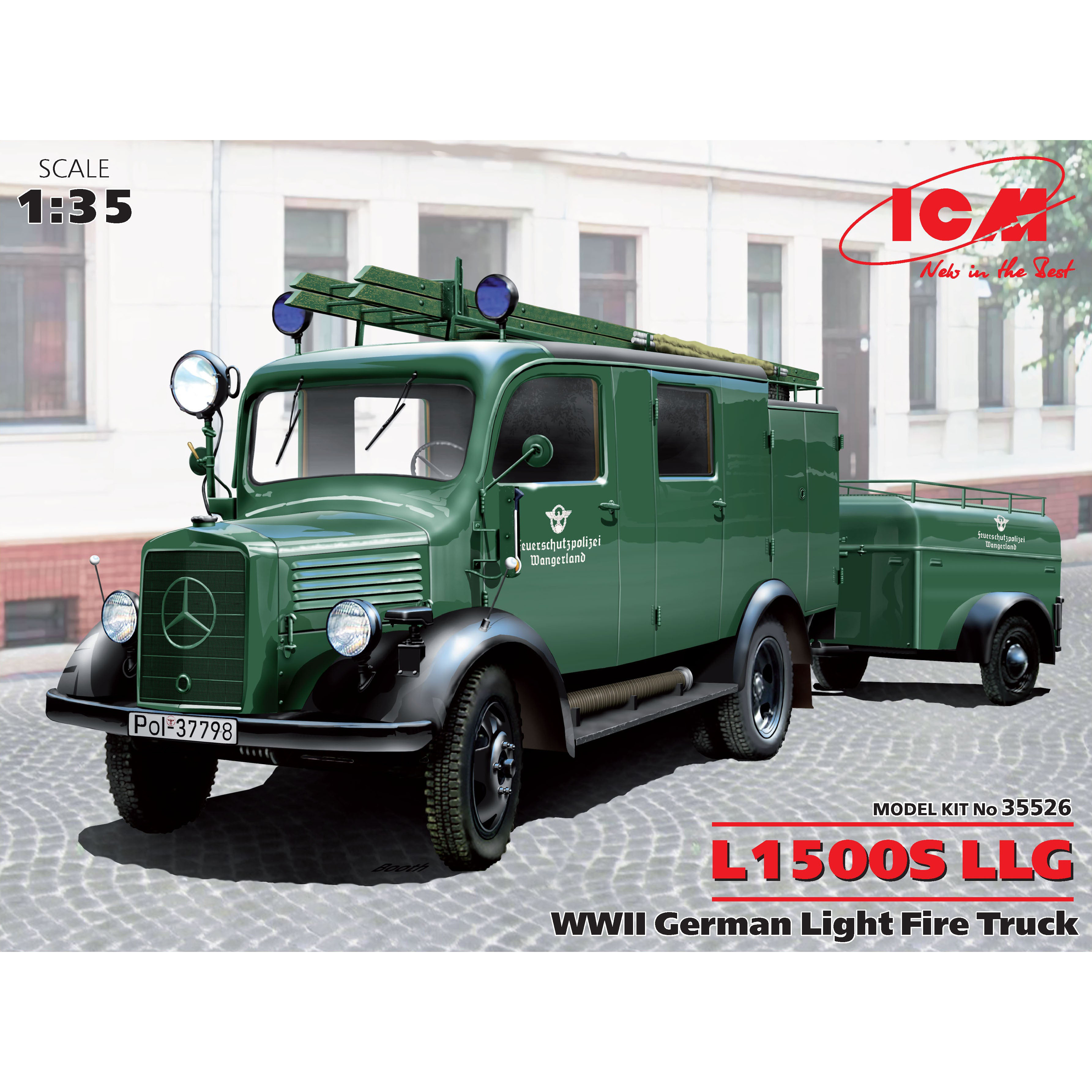 35526 ICM 1/35 L1500S LLG Германский легкий пожарный автомобиль II МВ
