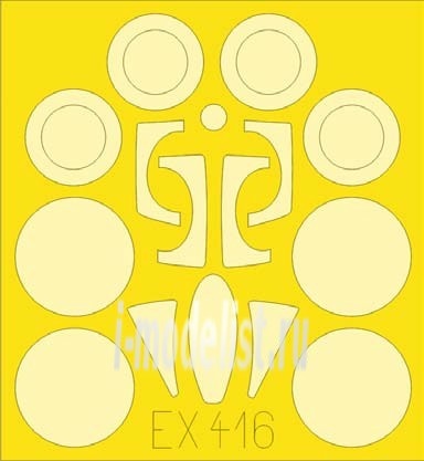 EX416 Eduard 1/48 Маска для MiGG-25PD/PDS