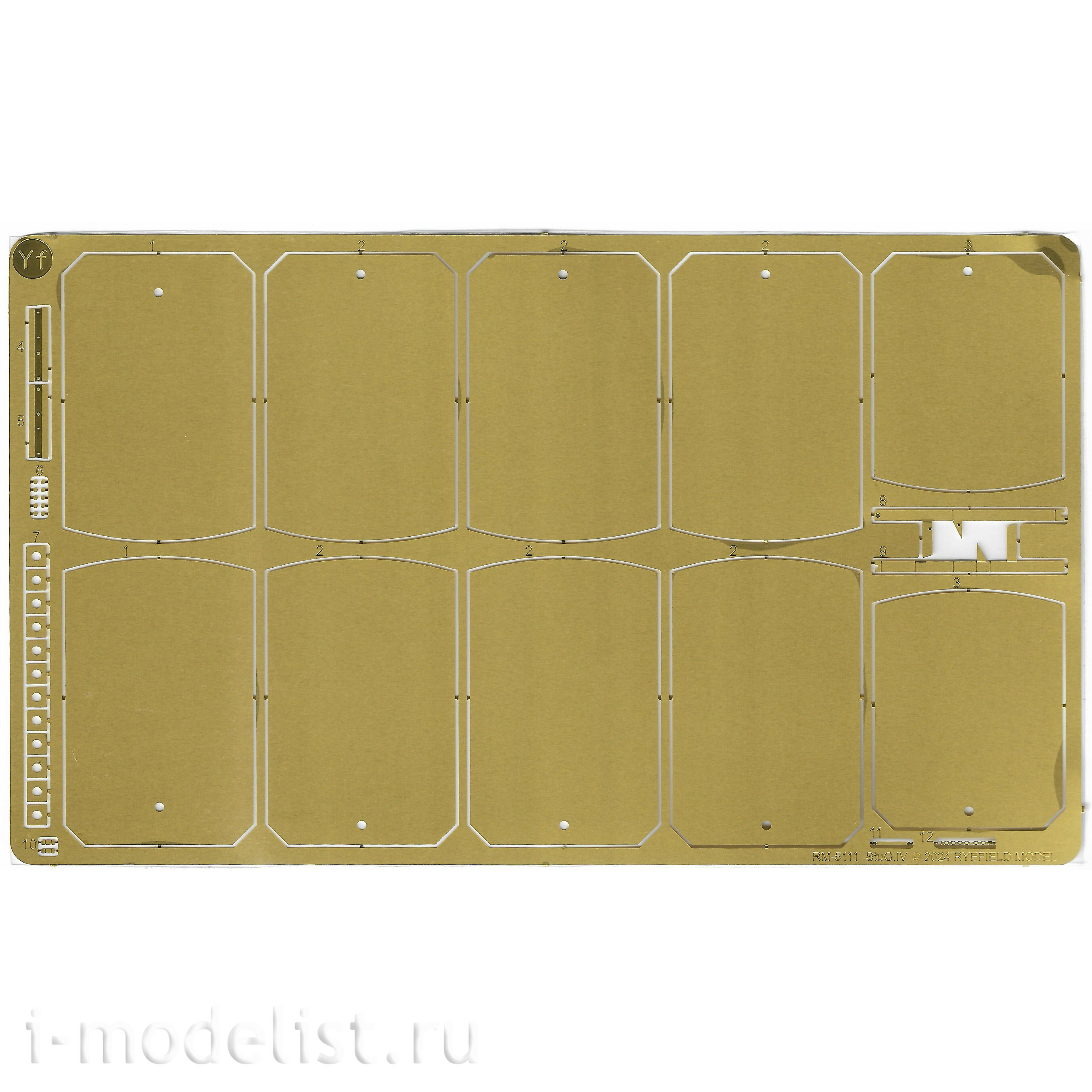 RM-5111 Rye Field Model 1/35 Немецкая САУ Sd.Kfz.167 StuG.IV Late Production с двигателем и рабочими траками