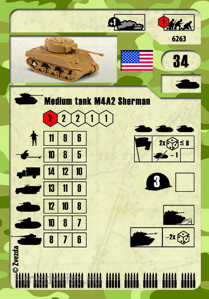 6263 Звезда 1/100 Американский танк 