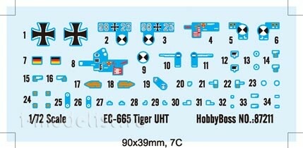 87211 HobbyBoss 1/72 Вертолет Tiger Uht (France)