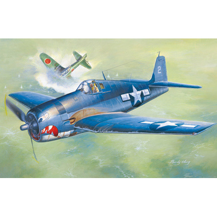 80338  HobbyBoss 1/48 Американский палубный истребитель F6F-3 Hellcat (ранний)