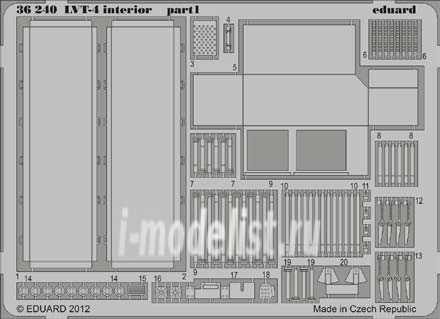 36240 Eduard 1/35 Фототравление для LVT-4 interior