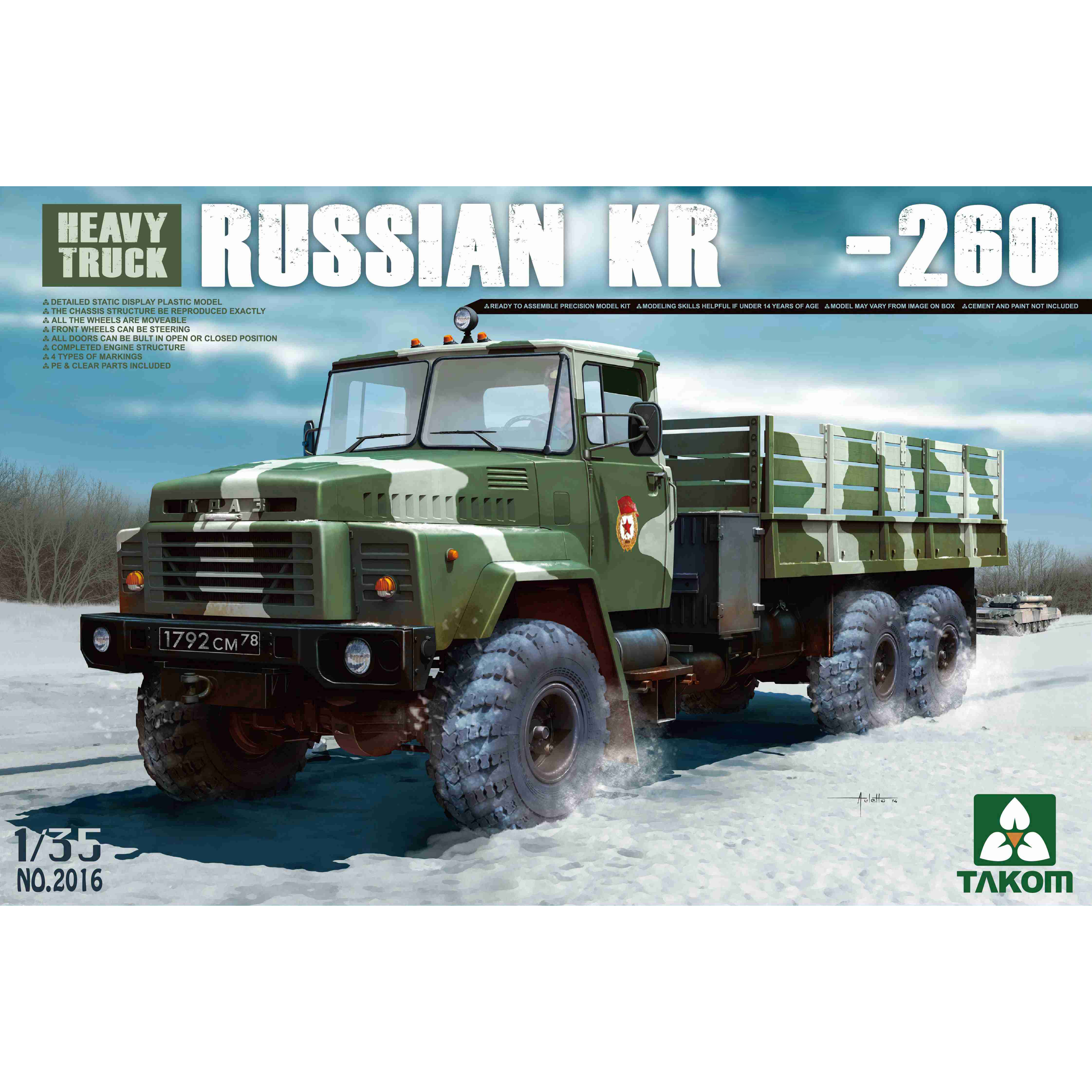 2016 Takom 1/35 Российский грузовик Кр-260