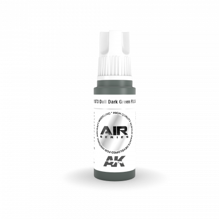 AK11873 AK Interactive Краска акриловая DULL DARK GREEN FS 34092 / ТУСКЛЫЙ ТЕМНО-ЗЕЛЕНЫЙ