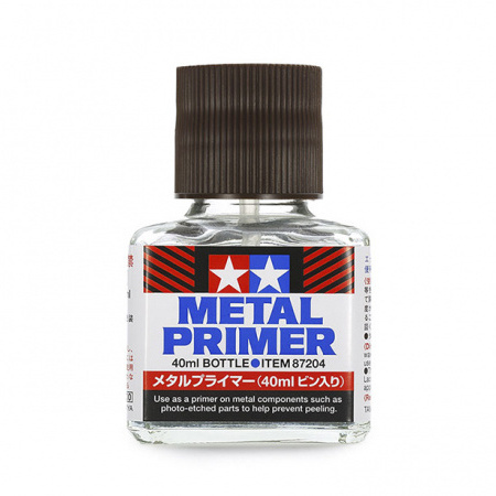 87204 Tamiya Грунтовка жидкая (прозрачная) для металла. 40 мл.