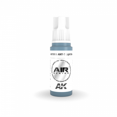 AK11916 AK Interactive Краска акриловая AMT-7 LIGHT BLUE / СВЕТЛО-СИНИЙ