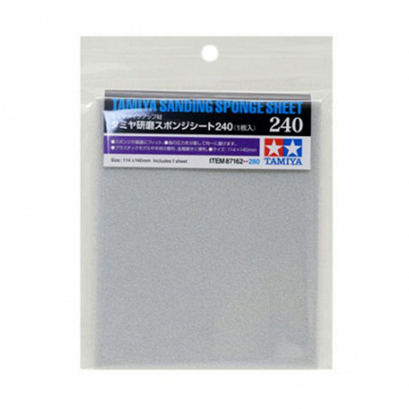 87162 Tamiya Polishing Sanding Sponge Sheet 240