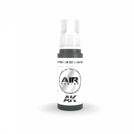 AK11894 AK Interactive Краска акриловая IJN D2 GREEN BLACK / ЗЕЛЕНО-ЧЕРНЫЙ