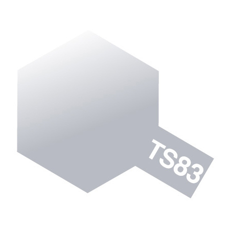 85083 Tamiya Краска-спрей TS-83 Metallic Silver (рекомендуется наносить на черное покрытие TS-14)