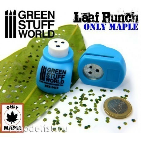 1415 Green Stuff World Инструмент для создания листьев клёна, синий / Miniature Leaf Punch MEDIUM BLUE