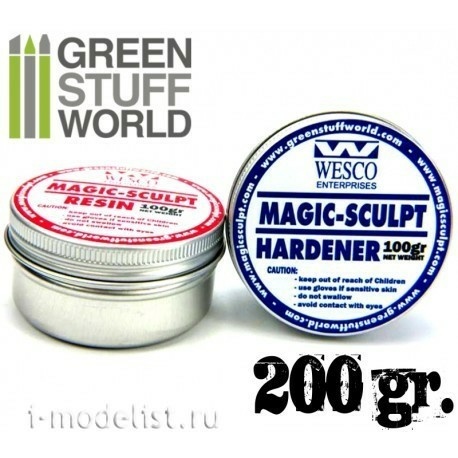 9185 Green Stuff World Эпоксидная шпаклёвка 200 г / MAGIC SCULPT putty 200gr