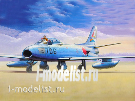 01321 Я-моделист клей жидкий плюс подарок Трубач 1/144 Самолет F-86F-40-NA Sabre