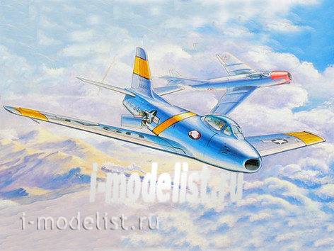 01320 Я-моделист клей жидкий плюс подарок Трубач 1/144 Самолет F-86F-30-NA Sabre