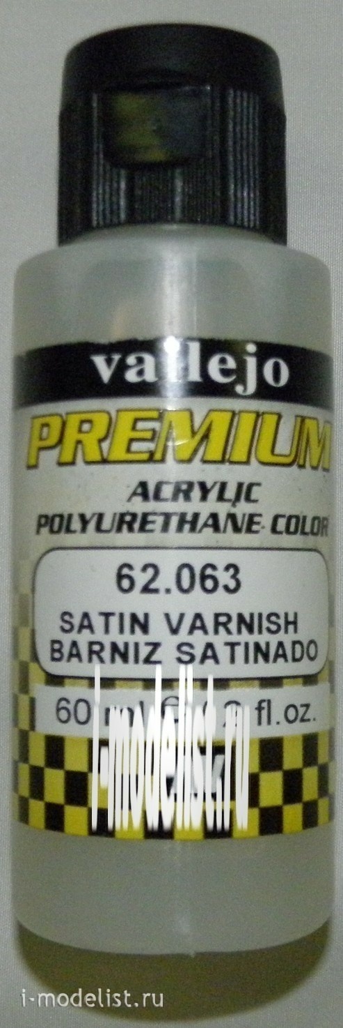 62063 Vallejo Лак сатиновый premium