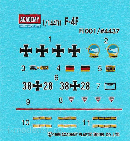 12611 Academy 1/144 Самолёт F-4F