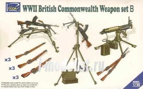 RE30011 Riich 1/35 WWII British Commonwealth Weapon Set B 