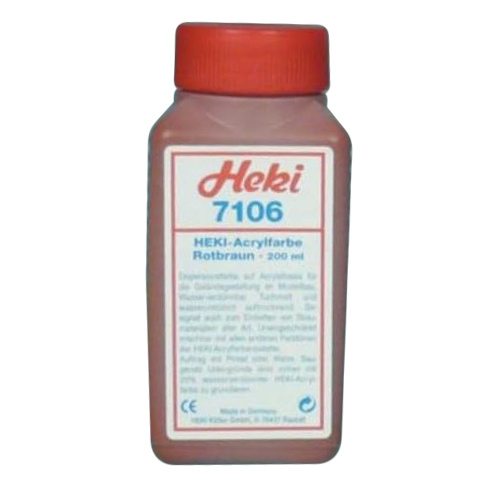 7106х Heki Акриловый краситель. Красно-коричневый 200 мл
