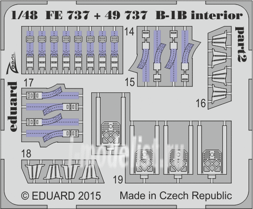 FE737 Eduard 1/48 фототравление для B-1B interior S.A.
