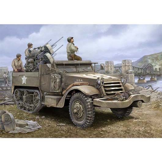 00911 Трубач 1/16 Американская ЗСУ М16