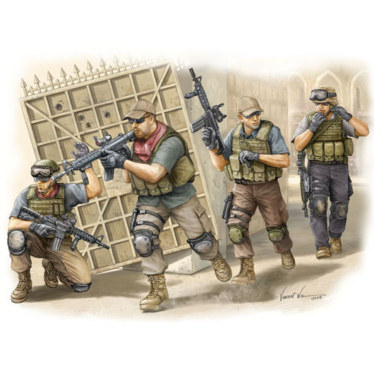 00419 Трубач 1/35 PMC in Iraq 2005--Armed Assault Team