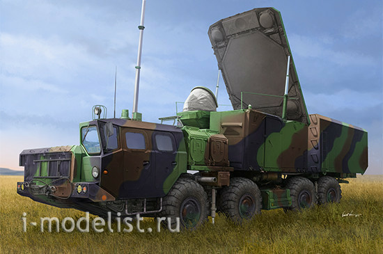 01043 Я-моделист клей жидкий плюс подарок Трубач 1/35 Russian 30N6E Flaplid Radar System