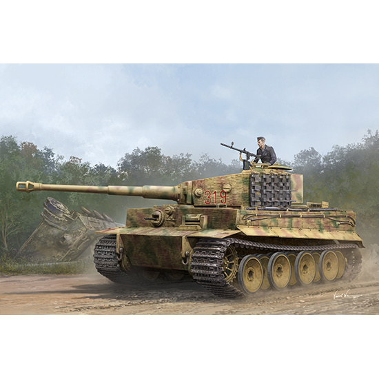 09539 Трубач 1/35 Немецкий танк Pz.Kpfw.VI Ausf.E Sd.Kfz.181 Tiger I (Medium Production) w/ Zimmerit 