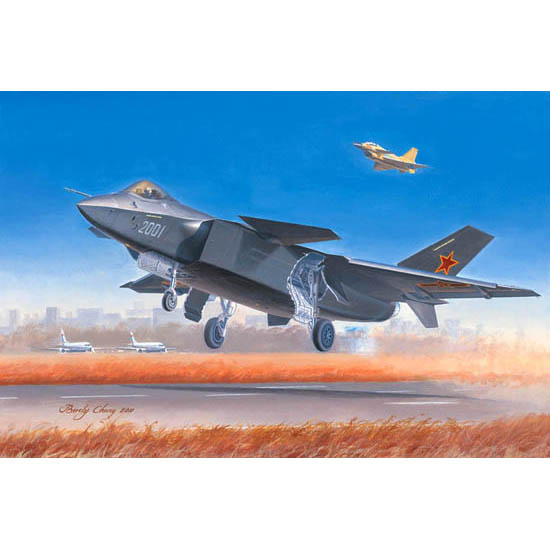 01663 Трубач 1/72 Chinese J-20 Mighty Dragon