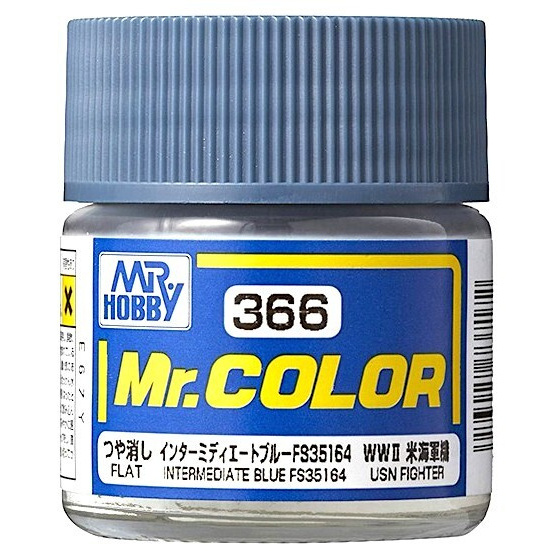C366 Gunze Sangyo Краска художественная т.м. MR.HOBBY 10мл Средний синий FS35164 (Матовая)