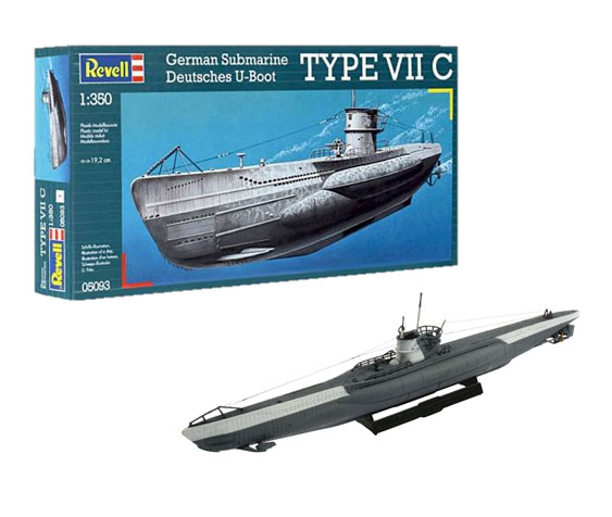 05093 Revell 1/350 Немецкая подводная лодка U-Boot Type VII C