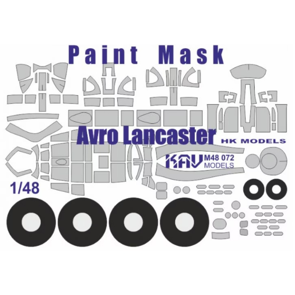 M48 072 KAV models 1/48 Окрасочная маска на Avro Lancaster B Mk.I (HK Models)