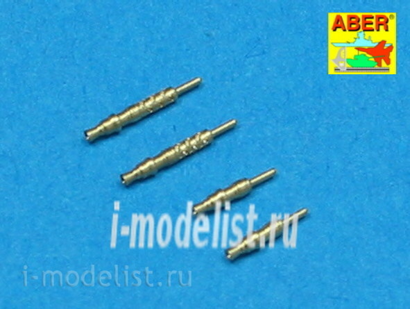 A48 003 Aber 1/48 Set of 4 barrels tips for German 7,92 mm Mg 17 aircraft machine guns