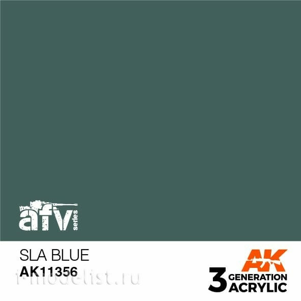 AK11356 AK Interactive Краска акриловая SLA BLUE 17 мл