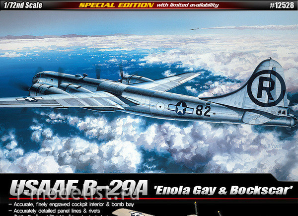 12528  Academy 1/72 USAAF B-29A 