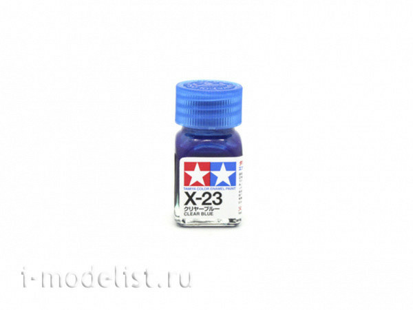 80023 Tamiya X-23 Clear Blue (Прозрачно-синяя) Эмалевая краска