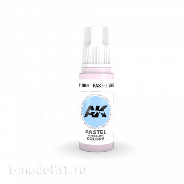 AK11069 AK Interactive Краска акриловая 3rd Generation Pastel Violet 17ml / Пастельно-фиолетовый