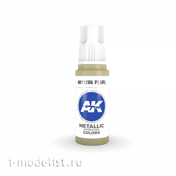 AK11206 AK Interactive Краска акриловая 3rd Generation жемчужный, 17 мл