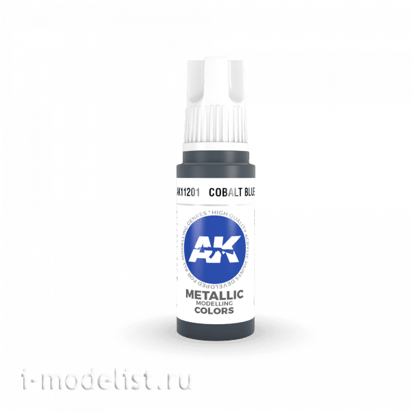 AK11201 AK Interactive Краска акриловая 3rd Generation кобальтовый синий, 17 мл