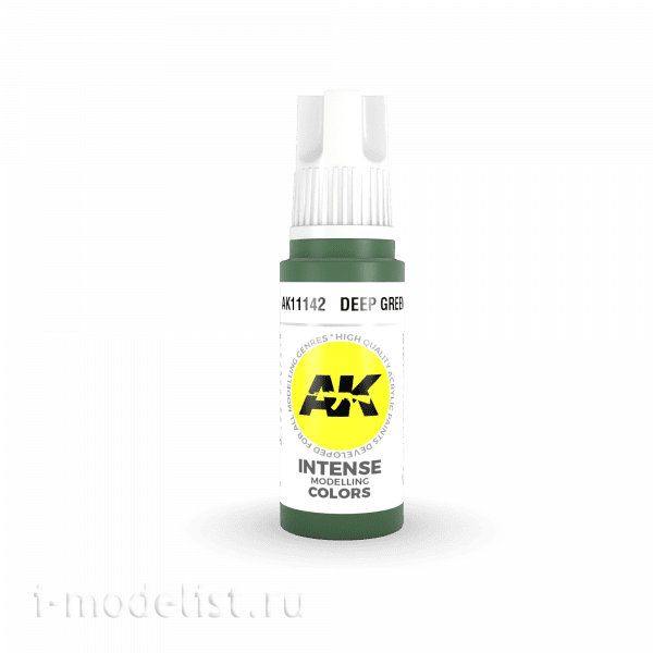 AK11142 AK Interactive Краска акриловая 3rd Generation Deep Green 17ml / Темно-зеленый
