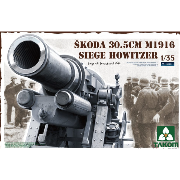 2011 Takom 1/35 Skoda 30.5cm M1916 Siege Howitzer