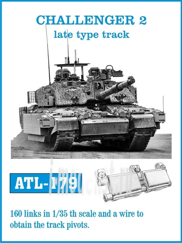 ATL-35-179 Friulmodel 1/35 Сборные траки железные CHELLENGER 2 LATE ...