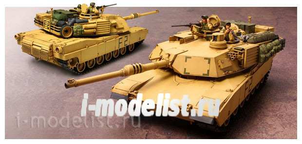 35269 Tamiya 1/35 M1A2 Abrams Американский танк Абрамс, иракский конфликт. В комплекте пять вариантов декалей.