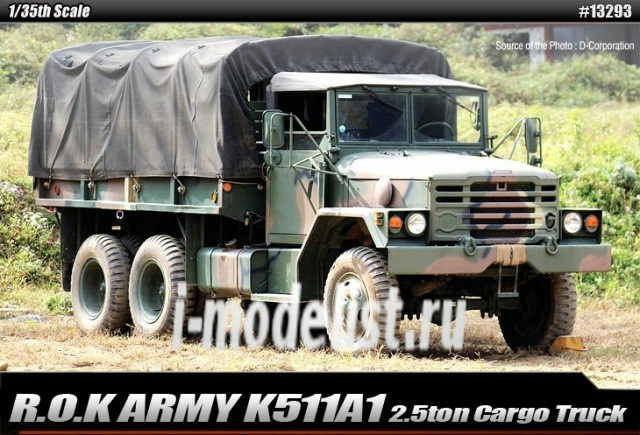 13293 Academy 1/35 R.O.K. Army K511A1 2.5ton Cargo Truck