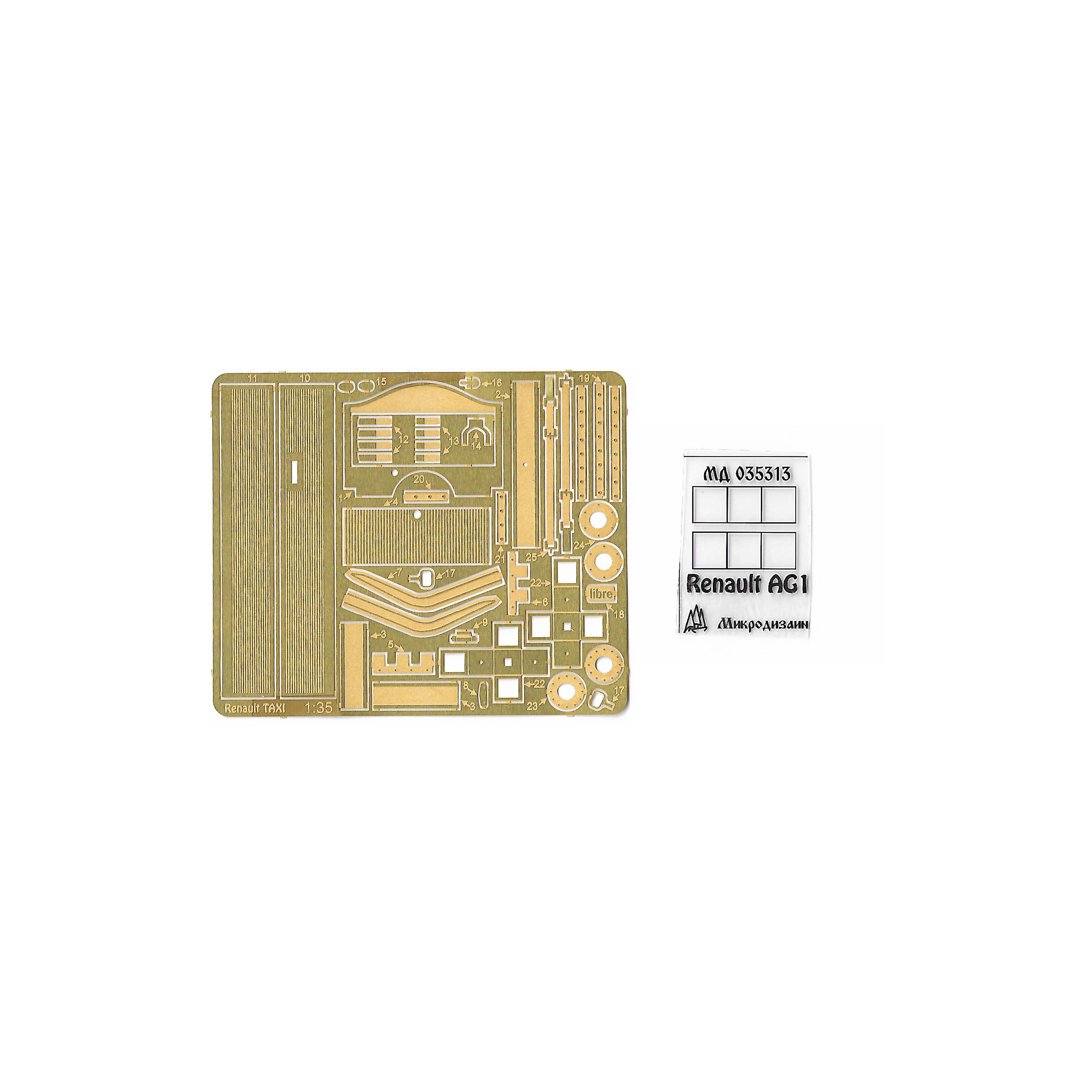 035313 Микродизайн 1/35 Рено АГ1 Марнское такси (ICM)