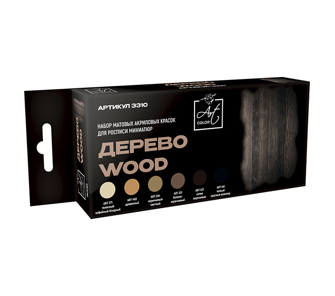 3310 Pacific88 Набор Art color wood paint set