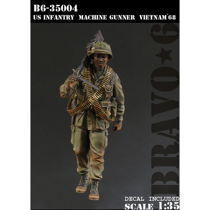 B6-35004 Bravo-6 1/35 U.S. Infantry Machine Gunner, Vietnam '68 / Пулеметчик пехоты США, Вьетнам 68-го года