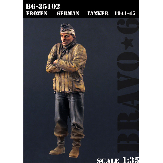 B6-35102 Bravo-6 1/35 Frozen German Tanker, 1941-45 / Замерзший немецкий танкист, 1941-45