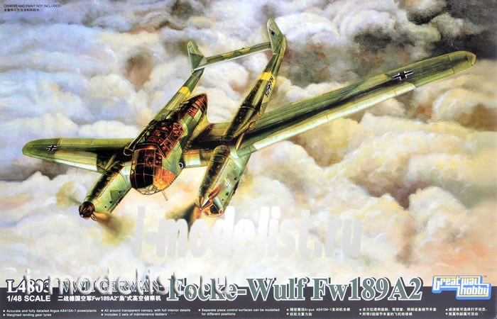 L4803 Great Wall Hobby 1/48 Самолет FW-189A-2 UHU