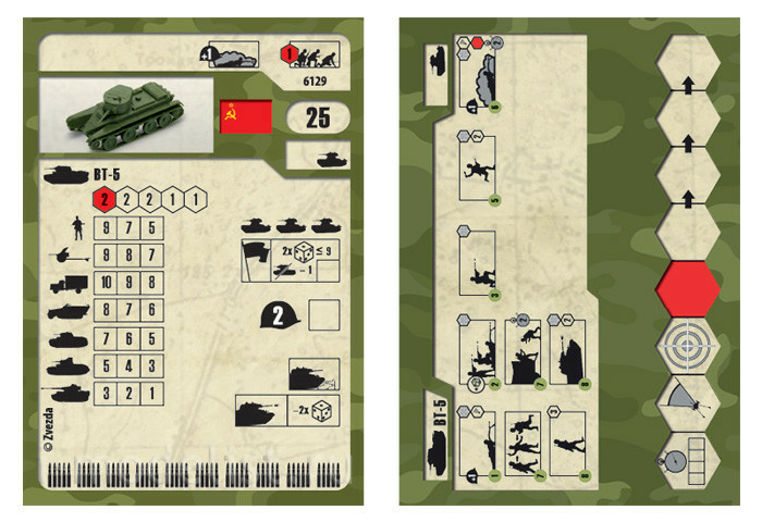 6129 Звезда 1/100 Советский легкий танк БТ-5 (для игры 